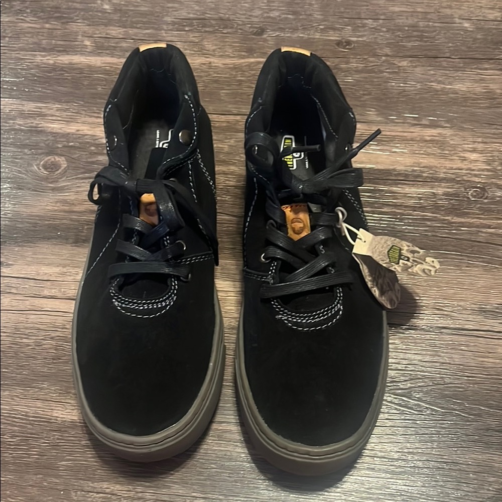 Black Suede Chukka Boots Tredagain Recycled Materials